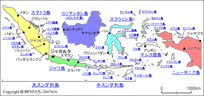 インドネシアの島々