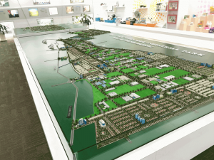 ベトナムシンガポール工業団地の模型