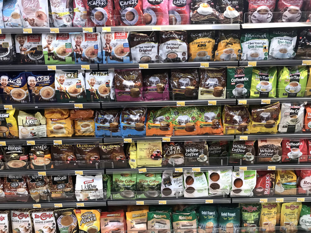イスラム圏売場風景 ココアやコーヒー