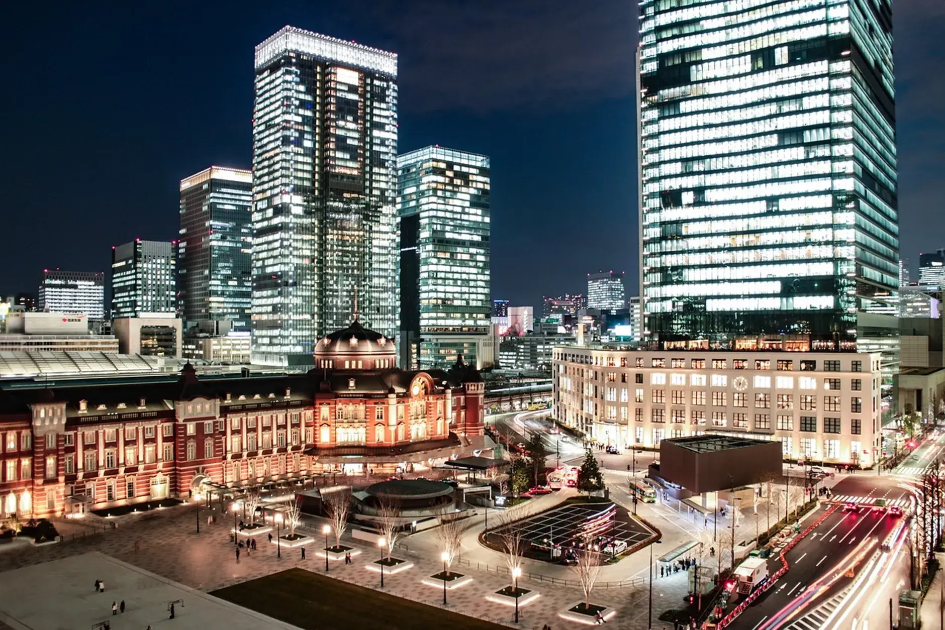 東京駅の夜景